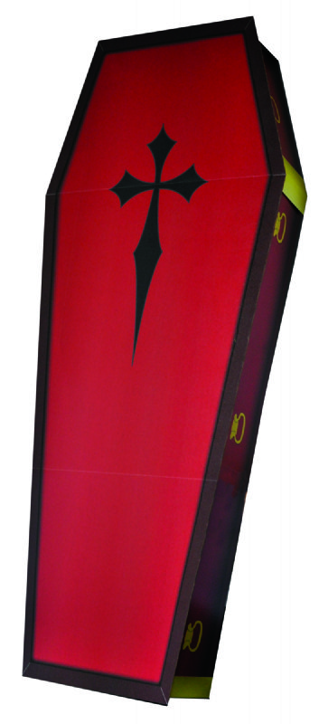 3D Coffin - Halloween Cardboard Cutout Standup Prop