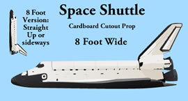 Space Shuttle Cardboard Cutout Standup Prop