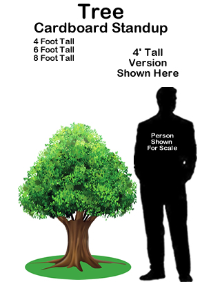 Tree Cardboard Cutout Standup Prop